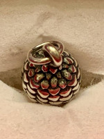 JAMES AVERY ACORN 3D CHARM COPPER & STERLING SILVER RETIRED