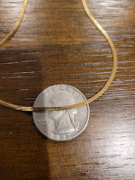 14k Yellow Gold 24in Skinny Herringbone Chain/Necklace