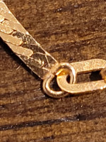 14k Yellow Gold 24in Skinny Herringbone Chain/Necklace