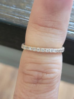 3 Ring 18K Rose Gold Bridal Set. New Without Tags. Size 5.25