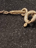 Sterling Silver Inifinite Hearts Slide Charm on 18in. Round Link Chain