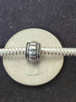 Sterling Silver IBB Pandora-Style Snake Bracelet. 7.5 in.