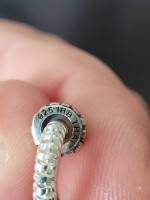 Sterling Silver IBB Pandora-Style Snake Bracelet. 7.5 in.