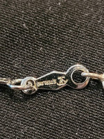 Sterling Silver American Southwest Drop Charm on 15in Fancy Flat Chain