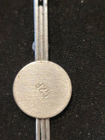 Sterling Silver American Southwest Drop Charm on 15in Fancy Flat Chain