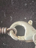 Estate Sterling Silver I LOVE SOCCER Charm on Heavy 15.5 in Ball Chain