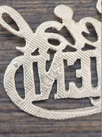 Estate 14k "Special Friend" Charm on 14k 15.5 in. Fancy Flat Chain