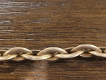 Estate Vermeil Gold over Sterling Silver Oval Link Bracelet