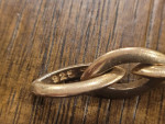 Estate Vermeil Gold over Sterling Silver Oval Link Bracelet