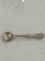Estate Mid Century Sterling Silver Soup Spoon Brooch / Pin