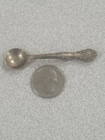 Estate Mid Century Sterling Silver Soup Spoon Brooch / Pin
