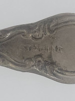 Estate Mid Century Sterling Silver Soup Spoon Brooch / Pin