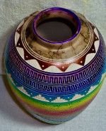 Hand Made Navajo Pottery Vase by Hilda Whitegoat