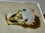 Beautiful Ladies Opal Ring Size 7.5