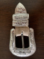 Western 4 Silver Piece Buckle Set (NEW) Best Offer