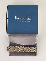 Lia Sophia Two-Tone Reversible Stretch Bracelet