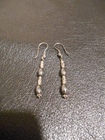 Hematite Beaded Dangle Earrings