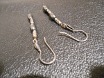 Hematite Beaded Dangle Earrings