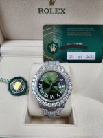 Rolex 41mm green diamond dial