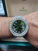 Rolex 41mm green diamond dial