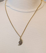 Genesis 31:49 Half Medallion Pendant Marked 14K GF PPC OBO