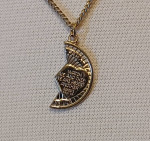 Genesis 31:49 Half Medallion Pendant Marked 14K GF PPC OBO