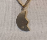 Genesis 31:49 Half Medallion Pendant Marked 14K GF PPC OBO