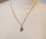 Genesis 31:49 Half Medallion Pendant Marked 14K GF PPC OBO