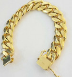Gold Cuban Link Bracelet