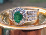 3.00ct Emerald & Diamond ring Quality Appr.$10,000
