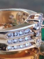 3.00ct Emerald & Diamond ring Quality Appr.$10,000