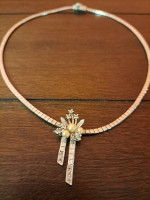 Quality Flower Silver Necklace- 20 Grams of Silver