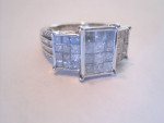 10K Gold Diamond Ring Wedding / Engagement size 6.25 Excellent cond