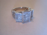 10K Gold Diamond Ring Wedding / Engagement size 6.25 Excellent cond