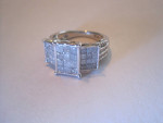 10K Gold Diamond Ring Wedding / Engagement size 6.25 Excellent cond