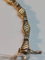 14k Yellow Gold Diamond 1.0ctw Bracelet 7.25" in Length