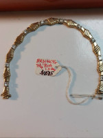 14k Yellow Gold Diamond 1.0ctw Bracelet 7.25" in Length