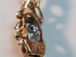10k Yellow Gold Bracelet Italy with Diamonds 0.48ctw 7.5" in Length