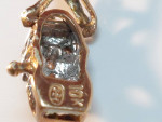 10k Yellow Gold Bracelet Italy with Diamonds 0.48ctw 7.5" in Length