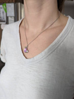 Swarovski Crystal Heart and Butterfly Necklace