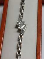 14k White Gold Diamond 1.0ctw 7.5"in Length