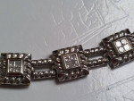 14k White Gold Diamond 2.4ctw Designer Bracelet 7.5" in Length