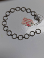 14k White Gold Diamond 4.04ctw 7.5" in Length
