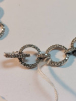 14k White Gold Diamond 4.04ctw 7.5" in Length