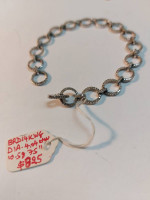 14k White Gold Diamond 4.04ctw 7.5" in Length