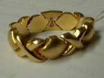 14k Yellow Gold XOXO Ring Size 9.5