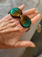 Heavy glass bracelet