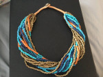 Beautiful beaded multi-strand necklace