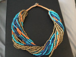 Beautiful beaded multi-strand necklace
