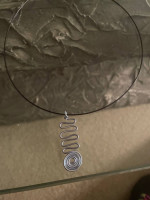 Coiled wire pendant
